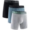 M UA Perf Cotton 6in - 3pk GRE/BLU/BLK