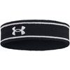 UNDER ARMOUR Striped Performance Terry HB, Black / White / Black