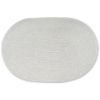 Oval placemat 45 x 31 cm light grey