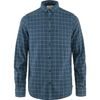 FJÄLLRÄVEN Övik Flannel Shirt M Indigo Blue-Flint Grey