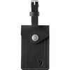 Leather Luggage Tag Black