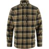 Värmland Heavy Flannel Shirt M, Dark Sand-Dark Navy