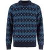 Övik Jacquard Knit M Dark Navy-Indigo Blue