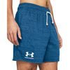 UNDER ARMOUR Rival Terry 6in Short, Photon Blue / Onyx White