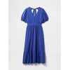 Mušelínové midi šaty Tmavě modrá