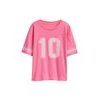 Dětské oversize tričko Varsity Růžová