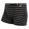 SENSOR MERINO ACTIVE men's shorts black/dark grey stripes
