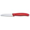 Swiss Classic, paring knife, 8cm, wavy, red
