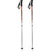 Sport ski poles, black/orange/silver