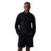 887952-00 Košile z lněné směsi Standard Fit Černá