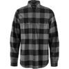Övik Heavy Flannel Shirt M Black-Grey