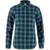 FJÄLLRÄVEN Övik Flannel Shirt W Dark Navy-Indigo Blue