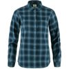 Övik Flannel Shirt W Dark Navy-Indigo Blue