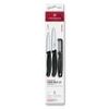Swiss Classic, paring knife set with I-peeler, 3pcs, black, box