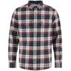Singi Heavy Flannel Shirt M Dark Navy-Maroon
