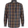 Fjällglim Regular Shirt M Wood Brown-Black Oak