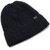W Halftime Cable Knit Beanie-BLK