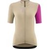 WOMENS SHORT SLEEVE JERSEY ESSENTIAL WHITE PEPPER/FUCHSIA