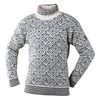 Svalbard sweater high neck offwhite/antracite