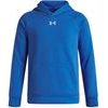 UA Rival Fleece Hoodie-BLU/WHT