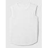 878221-04 Lněný tílkový top Bílá
