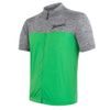 CYKLO MOTION pánský dres kr.rukáv celozip, šedá/zelená