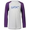 Y's Essential MTB LS Jersey, Hydrogen White/Sapphire Purple
