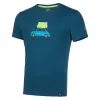 LA SPORTIVA Cinquecento T-Shirt M Storm Blue/Lime Punch