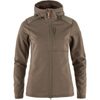 Keb Fleece Hoodie W Suede Brown