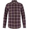 Övik Classic Flannel Shirt W Black Oak-Dark Violet