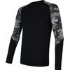 SENSOR MERINO IMPRESS men's long shirt. sleeve black/honeycomb