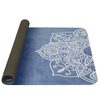 YATE Yoga Mat přírodní guma - vzor C modrá