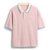 887102-01 Dětské oversize polo tričko s logem Růžová