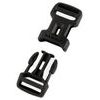 Dual Adjust Side Squeeze Buckle 20mm black