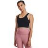 Meridian Fitted Crop Tank-BLK