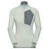 Aenergy Light ML Half Zip Pull Women silver sage-strata