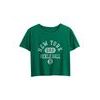 Crop tričko Zelená