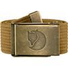 Canvas Brass Belt 4 cm Buckwheat Brown