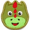 Velcro badge Dragon - green