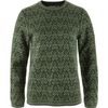 Snow Round Neck Sweater W Deep Forest