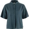 Övik Hemp Camp Shirt SS W Mountain Blue