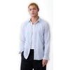 887952-01 Košile z lněné směsi Standard Fit Modrá