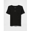 Crop tričko s logem Černá
