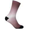 Essential Print Sock Long Gradient Garnet Red