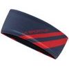 Diagonal Headband Night Sky/Mountain Red