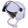 W2W Double Visor ski helmet, white matt, smoke lens, mirror