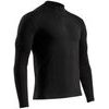 MIGHTYWOOL SHIRT LS 1/2 ZIP MEN X Black