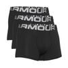 UA Charged Cotton 3in 3 Pack, Black