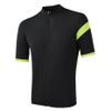 CYKLO CLASSIC pánský dres kr.rukáv celozip, černá/reflex žlutá