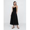 770564-00 Maxi šaty s kapsami Černá